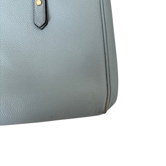 Kate Spade New York blue leather satchel handbag tote purse - Picture 5 of 14